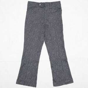 Vintage 70s Crazy Sparkly Crazy Zebra Pattern Disco Pants Talon Zipper 34x30.5